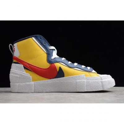 Nike Blazer Mid Sarı / Mavi / Kırmızı Kaykay Ayakkabı Türkiye - 2L3VJ95U